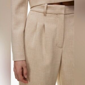 Aritzia Wilfred The Effortless Pant Core
Collection - Heather Oat Beige Size 10